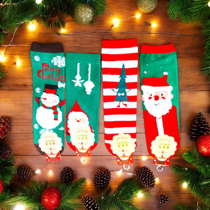 12 Calcetines Navideños $9.8 c/u