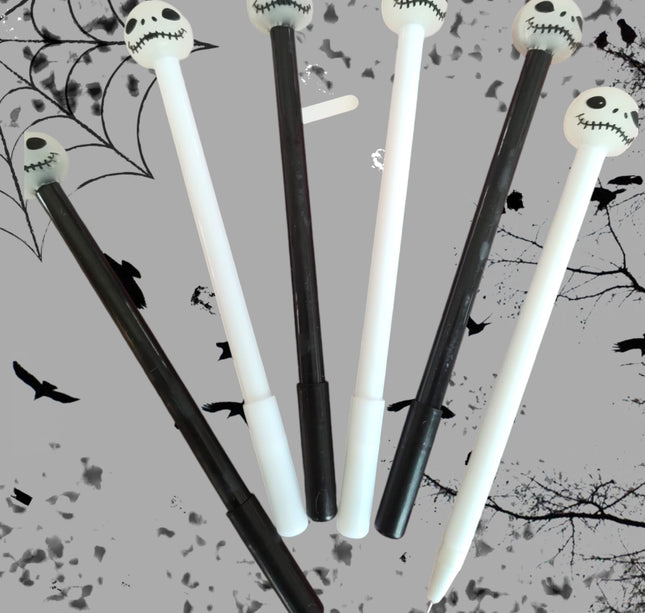 12 Lapiceros de gel Halloween $4.7 c/u