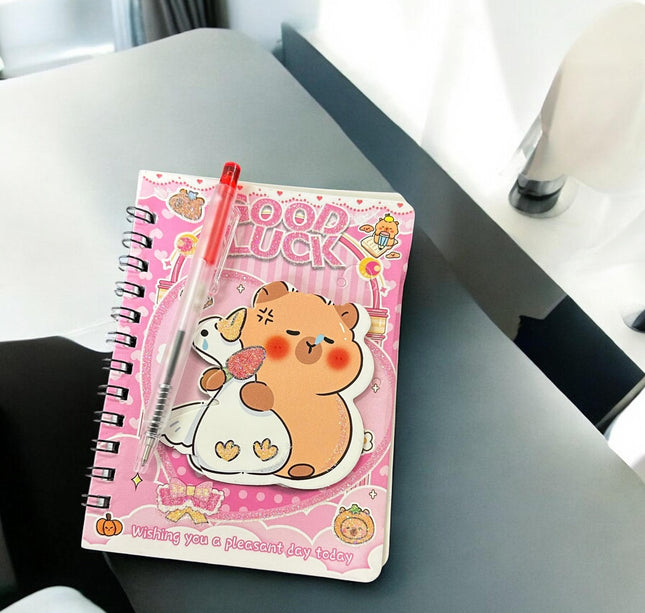 12 Libretas Capibara 3D con Lapicero $7 c/u