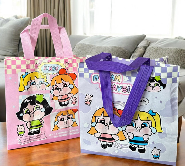 12 Bolsas Reutilizables Chicas Superpoderosas $7.7 c/u