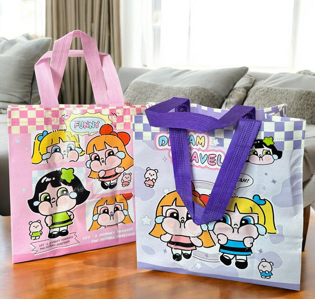 12 Bolsas Reutilizables Chicas Superpoderosas $7.7 c/u