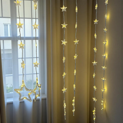Cortina de Luces en forma de estrella 5 mts navidad