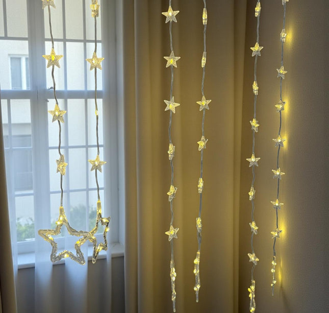 Cortina de Luces en forma de estrella 5 mts navidad
