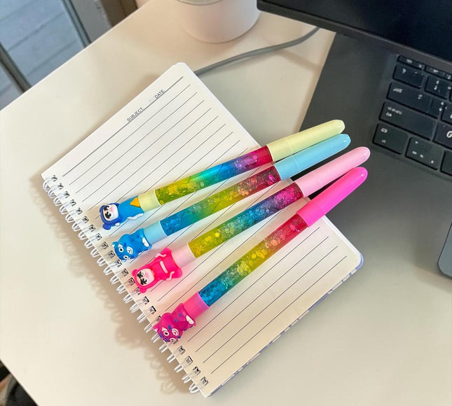 12 Lapiceros Guerreras K-Pop Gel Brillos $5.9 c/u