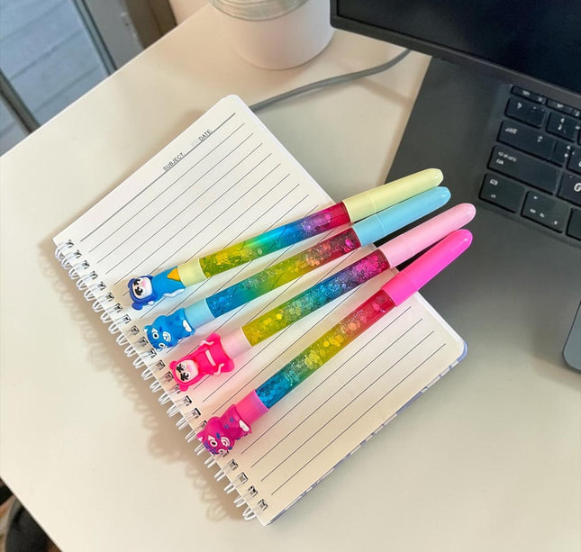 12 Lapiceros Guerreras K-Pop Gel Brillos $5.9 c/u