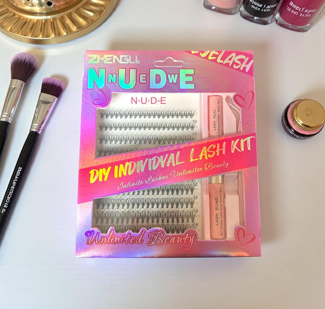 3 Sets Extenciones de Pestañas "Nude Diy Individual" $70 c/u