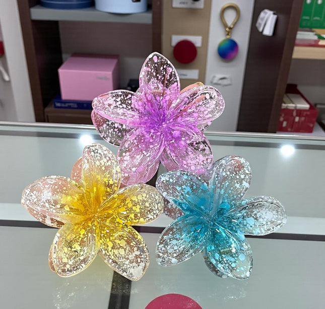 12 Pinzas Hawaiinas Cristalinas Hermosas $8.9 c/u