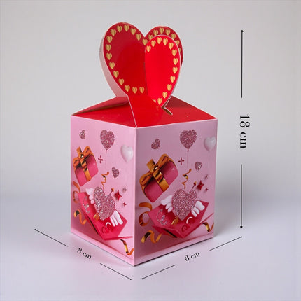 12 Cajita de Regalo Corazon "San Valentin" $3.9 c/u