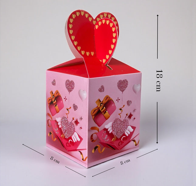 12 Cajita de Regalo Corazon "San Valentin" $3.9 c/u