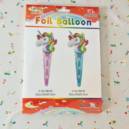 6 Sets Globos Figuras Baston 4 Piezas $18 c/u