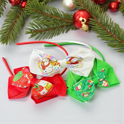 12 Diademas Navideñas Felicidad $5.85 c/u