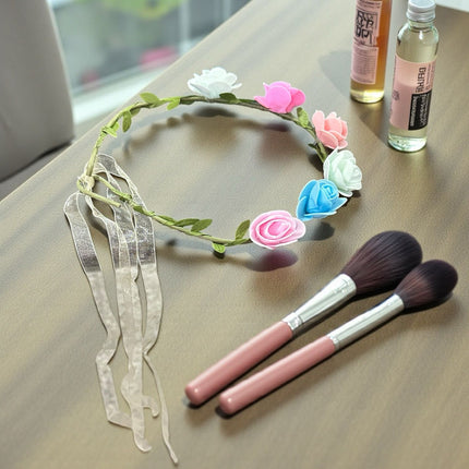 Exclusivo Tienda en linea 💥💎12 Diadema/Tiara Flores con Liston para Cabello $10 c/u