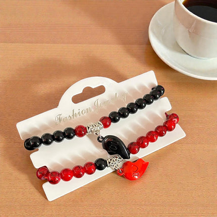 12 Pulseras Pajeras Bicolor Corazon "San Valentin" $16 c/u