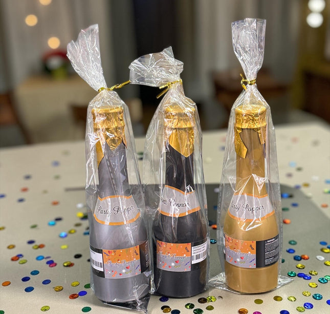 3 Mini Champange Reventadora de Confetti $33 c/u