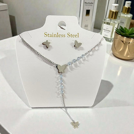 6 Sets de Acero Inoxidable Aretes y Collares $38c/u