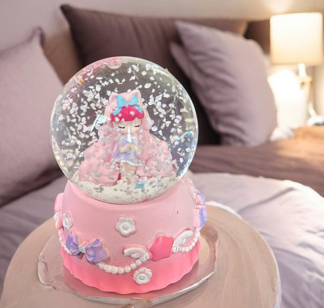 Mini Bola de Nieve con Muñequita con Luz