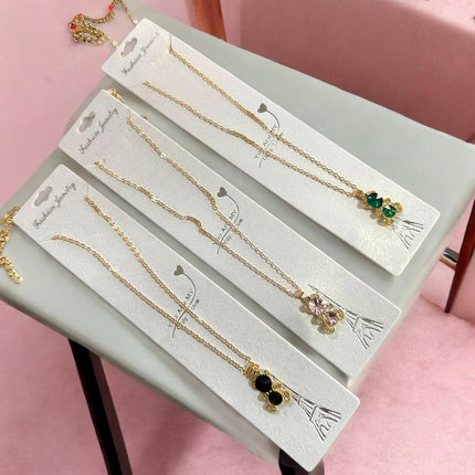 12 Collares de Ositos con Pedrería $9.2 c/u