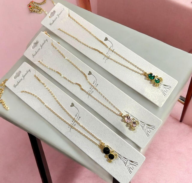 12 Collares de Ositos con Pedrería $9.2 c/u