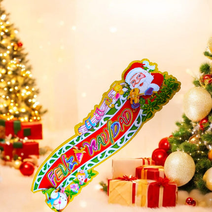 12 Letrero Feliz Navidad 50 centimetros $12.6 c/u