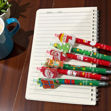 48 Lapiceros Multitintas Santa Navideños $7.82 c/u