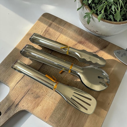3 Set de 3 Utencilios de Cocina Metalicos $45 c/u