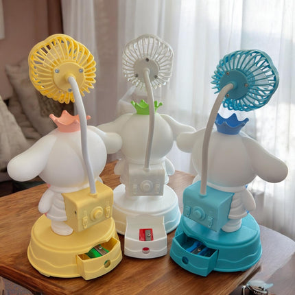 2 Ventilador Cinamorrol con Figura 3D y Sacpauntas $89 c/u