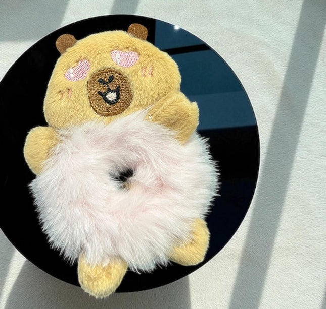 12 Scrunchies Capibaras Peluches $18 c/u