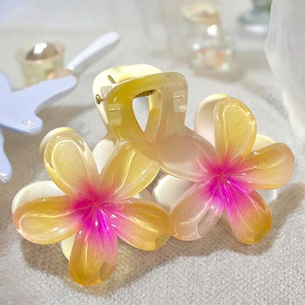 12 Pinzas Florecitas Hawaianas Hermosas Dobles $9.3 c/u