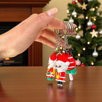 12 Llaveros Navideños Figuras 3D $4.9 c/u