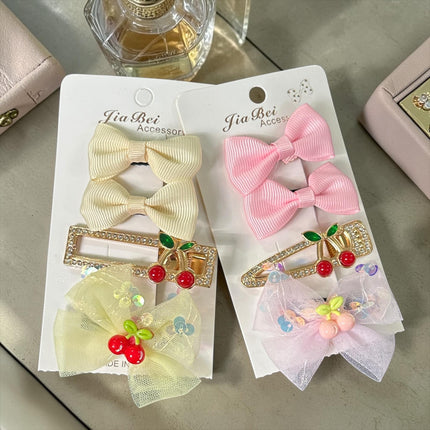 12 Sets de Accesorios Pasador y Moños Pastel $12 c/u