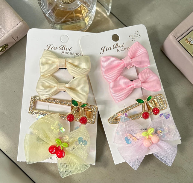 12 Sets de Accesorios Pasador y Moños Pastel $12 c/u