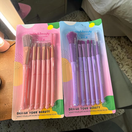 12 Sets de Brochas para Maquillaje Colores $22.5 c/u
