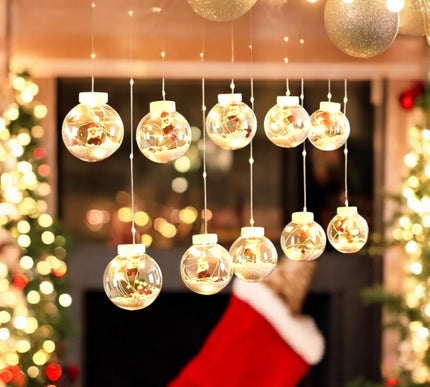 Luces Led colgantes Navideñas en forma de esfera