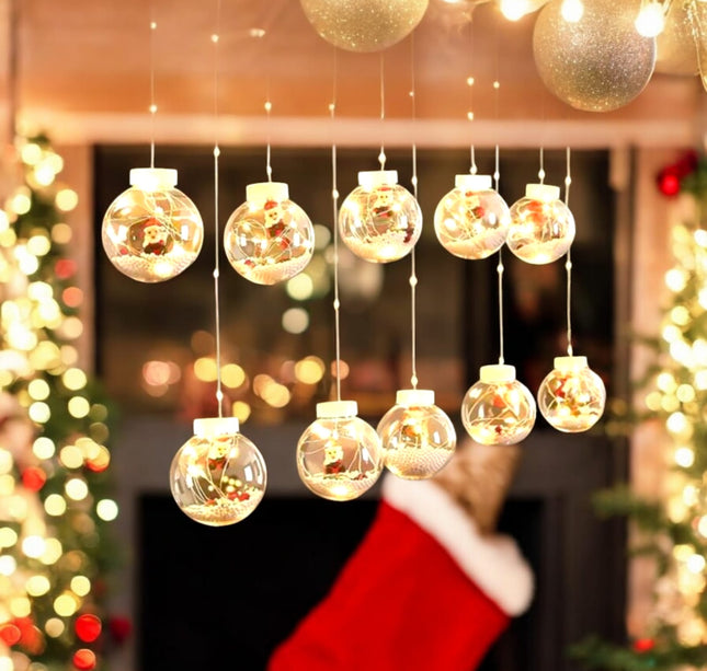 Luces Led colgantes Navideñas en forma de esfera