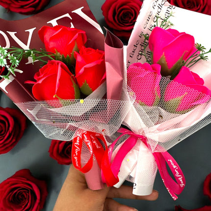 3 Caja con Rosas Jabón Regalo Día del Amor $85 c/u