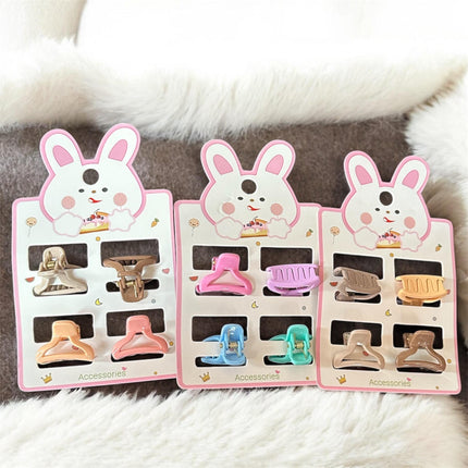 12 Sets 4 Pincitas para Cabello Colores $5.8 c/u