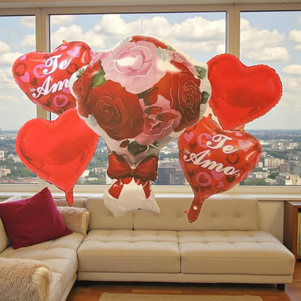 3 Sets 5 Globos Te amo  "San Valentin" $29 c/u