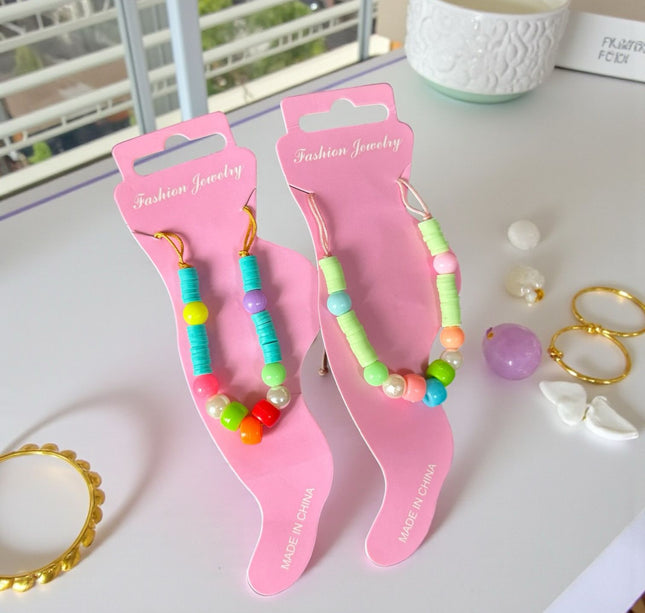 12 Pulseras Para Pies Colores Moda $6.50 c/u