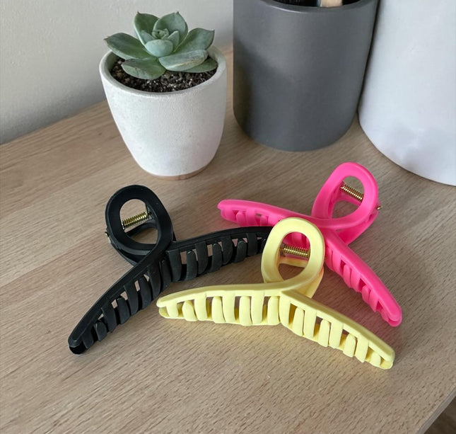 12 Pinzas Matte Lindas Colores $5.5 c/u