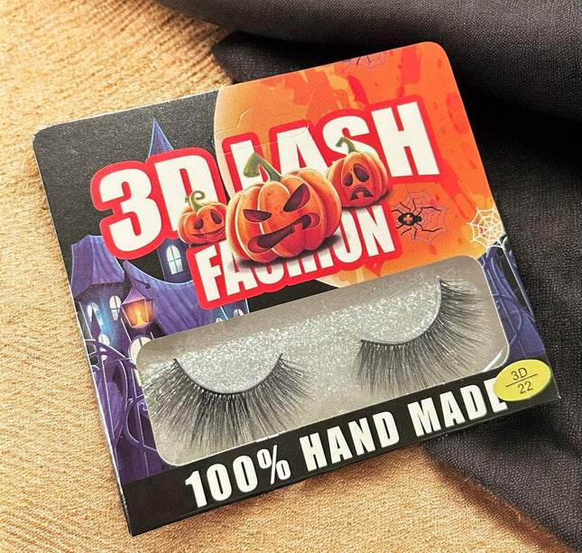 12 Pestañas Clasicas Halloween $7.5 c/u