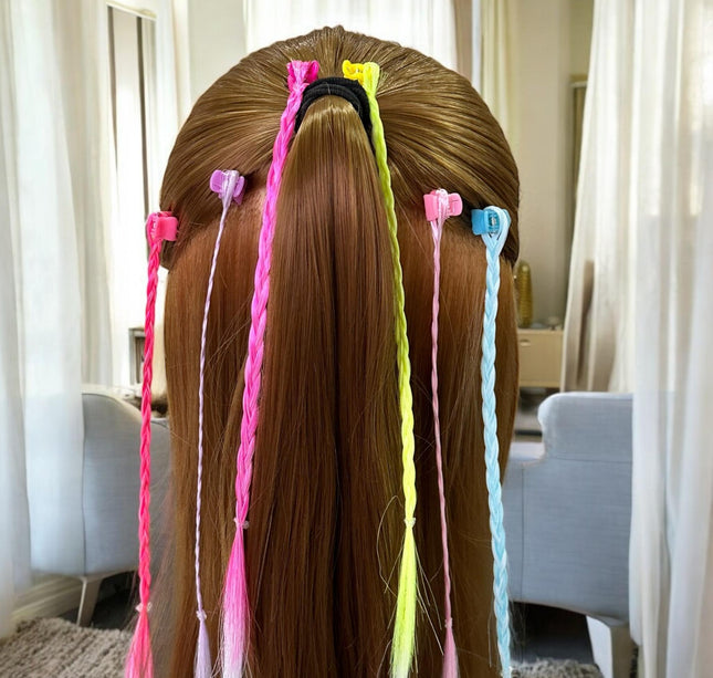 30 Pincitas con Extenciones Colores $3.3 c/u