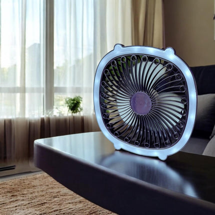 Ventilador de Tocador con Luz Led