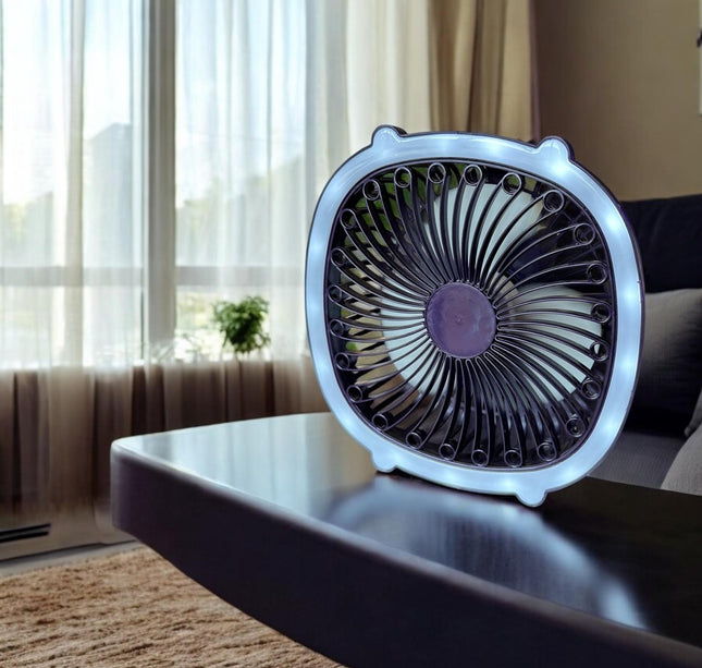 Ventilador de Tocador con Luz Led