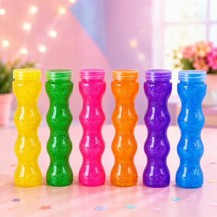 6 Tubo de Slime Colores Brillo $14 c/u
