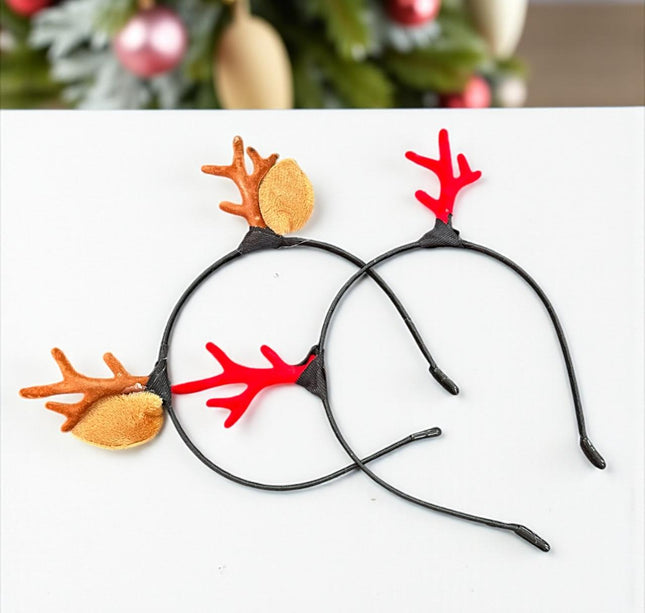 12 Diademas Navideñas Renito $7.5 c/u