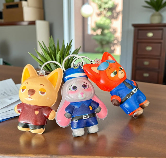 12 Llaveros Squishies Zootopia $7.9 c/u