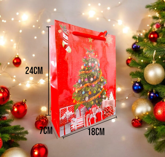 12 Bolsas de regalo Navidad $5.75 c/u