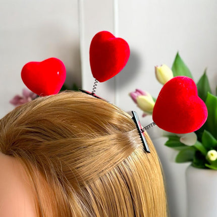 12 Clips Corazón Movible para cabello $2 c/u