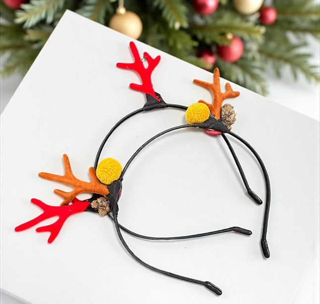 12 Diademas Navideñas Renito $7.5 c/u