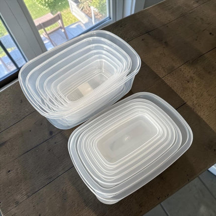 Set de 6 Toppers Diferentes Tamaños con Tapa Blanca